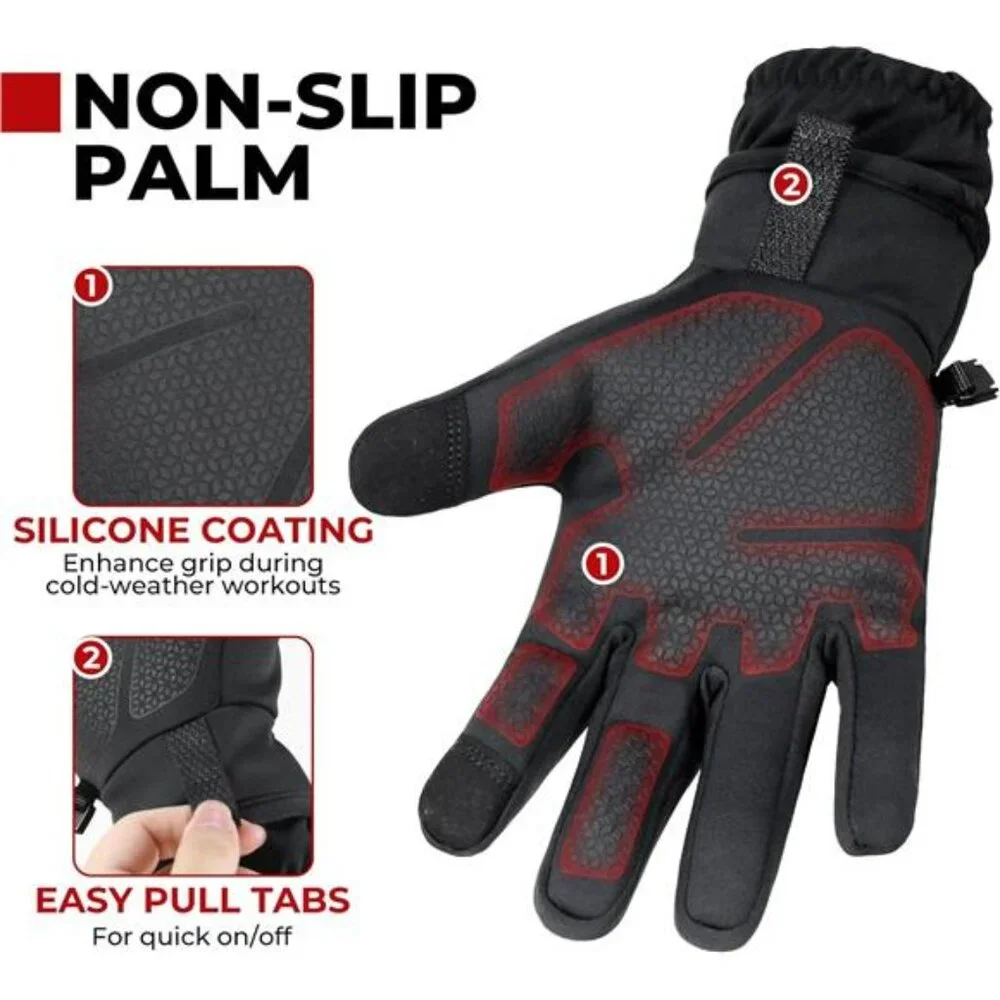 Unisex Winter Gloves Insulated Waterproof Thermal Gloves